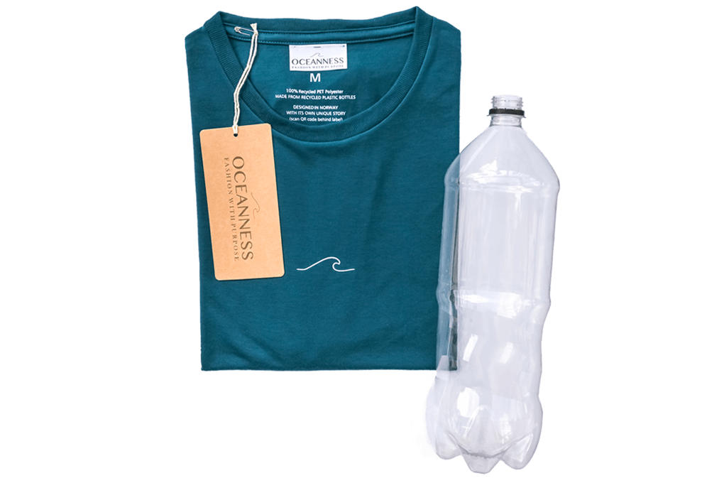 Oceanness eco-friendly ocean tee made from recycled plastic bottles
