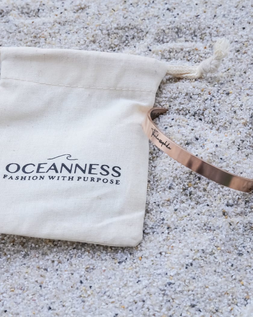 Oceanness Eco Friendly Thalassophile Bracelet in Rose Gold