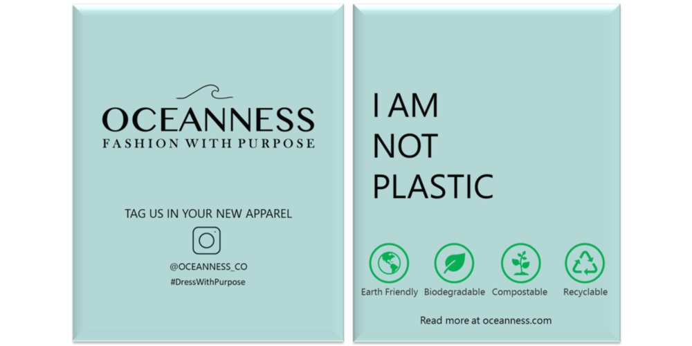 Oceanness biodegradable mailing bag