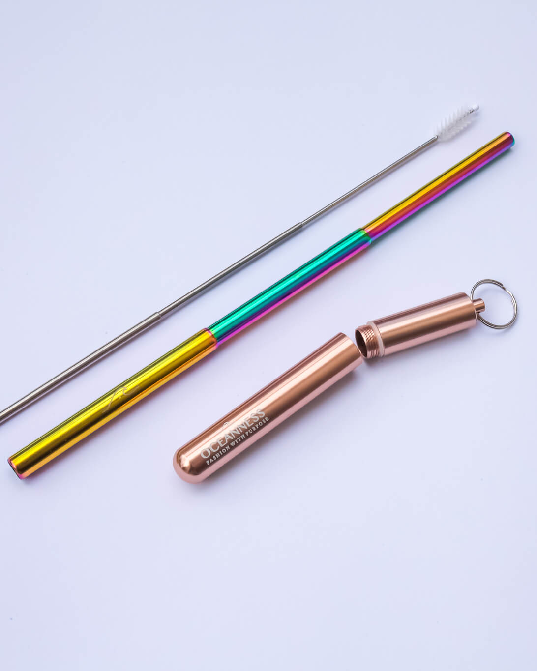 Rose Gold Eco-Friendly Reusable Straws